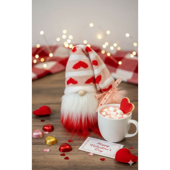 Handmade Other - Valentine's Day Gnome Tiered Tray Decor Shelf Sitter